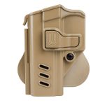 Black Grips Sarsılmaz Sar9 & Sar9 Mete Taktik Polimer Tabanca Kılıfı Sol El Bej