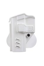 Black Grips Sarsılmaz Sar9 & Sar9 Mete Taktik Polimer Tabanca Kılıfı Sol El Beyaz