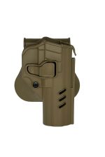 Black Grips Beretta F92 Taktik Polimer Tabanca Kılıfı Şarjörlüklü Bej - Görsel 3