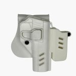 Black Grips Zigana Zig 14 Taktik Polimer Tabanca Kılıfı Şarjörlüklü Beyaz